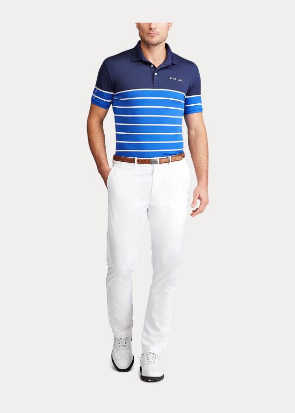 Men's Ralph Lauren Custom Slim Tech Piqué Polos | 142395LZF